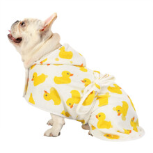 HDE Peignoir pour Chien Super Absorbant  Schage Rapide pour Chiot Serviette Wrap Manteau Rglable Aprs Le Bain Peignoirs avec Capuche pour Chi