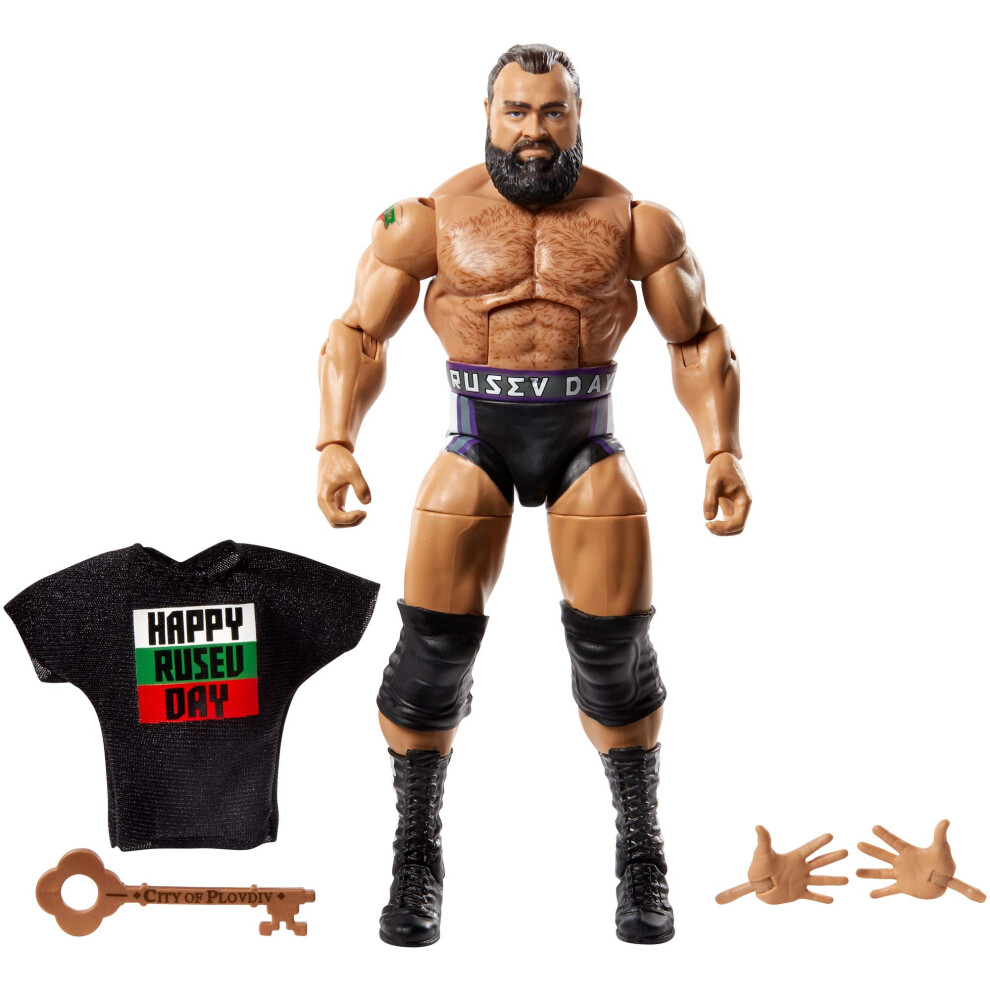 WWE MATTEL Rusev Elite Collection Deluxe Action Figure with Realistic