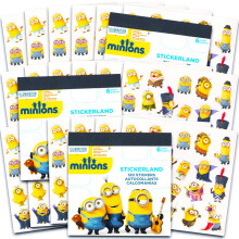 Despicable Me Minions -tarrojen juhlapakkaus ? 200 tarraa, 16 tarra-arkkia ja 8 tarrapakkausta (juhlatarvikkeet)
