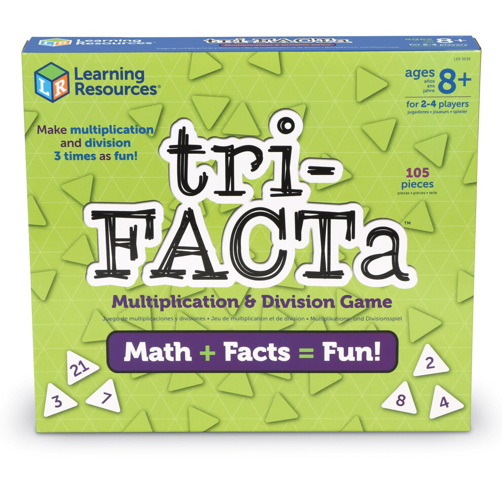 Learning Resources tri-FACTa Multiplication & Division Game  Homeschoo