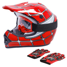 TCT-MOTORPARTS DOT Jeugdmotorfiets Vierwieler Rijden Racehelm Motorcross ATV-helmen voor kinderen Offroad Straat Crossmotor Go-Kart BMX MX Integraalh
