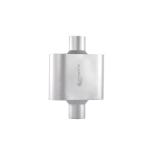 Floshine Universal-Schalldämpfer, Einzelkammer, 2,5-Zoll-Einlass/2,5-Zoll-Auslass, leistungsstarker Kfz-Auspuffschalldämpfer FH425109