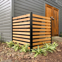 Enclo Privacy Screens EC18009 Schermo di Privacy in Legno da Esterno 38" L x 42" H, 2 Pannelli