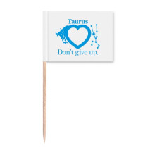 Motivation Constellation Love Taurus Toothpick Flags Marker Topper Party Decoration