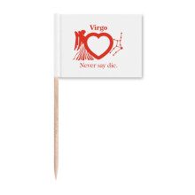 Motivation Constellation Love Virgo Toothpick Flags Marker Topper Party Decoration
