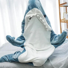 (XXL) Super Soft Shark Blanket Hoodie Adult, Shark Blanket Cozy Flannel Hoodie