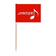 Music Sound Enthusiasm Art Deco Fashion Toothpick Flags Marker Topper Party Decoration