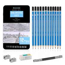 ROCOD Profession sketch pencils 6B to 4H for kids and adults drawing A