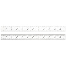 C604R-12 Veergehard stalen liniaal met inch-indeling 4R-stijl Gr
