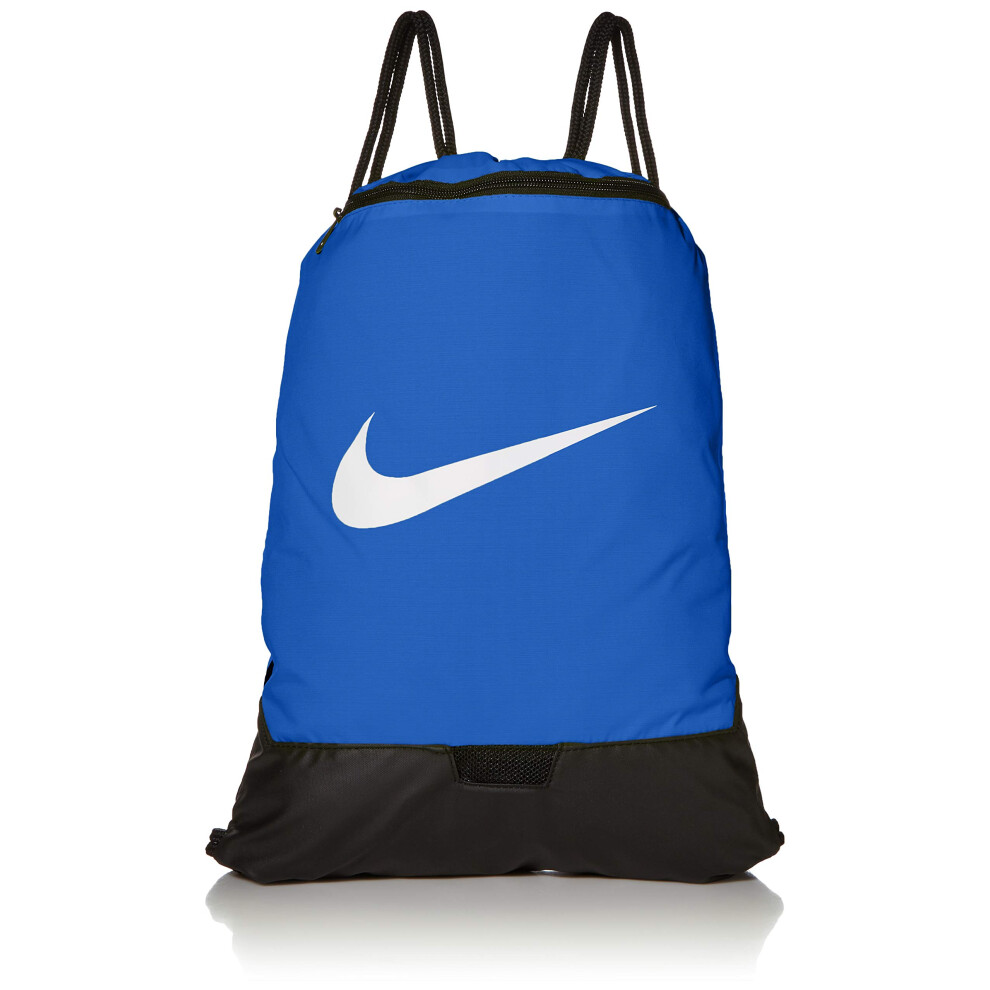 Nike Brasilia Training Gymsack  Drawstring Backpack with Zipper Pocket