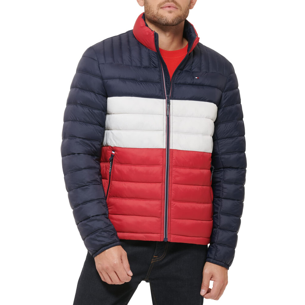 Tommy Hilfiger mens Ultra Loft Packable Puffer Jacket Down Alternative