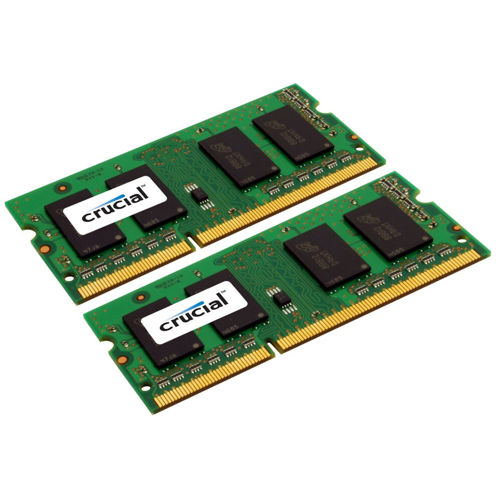 Crucial 8GB Kit (4GBx2) DDR3 1333 MT/s (PC3-10600) CL9 SODIMM 204-Pin