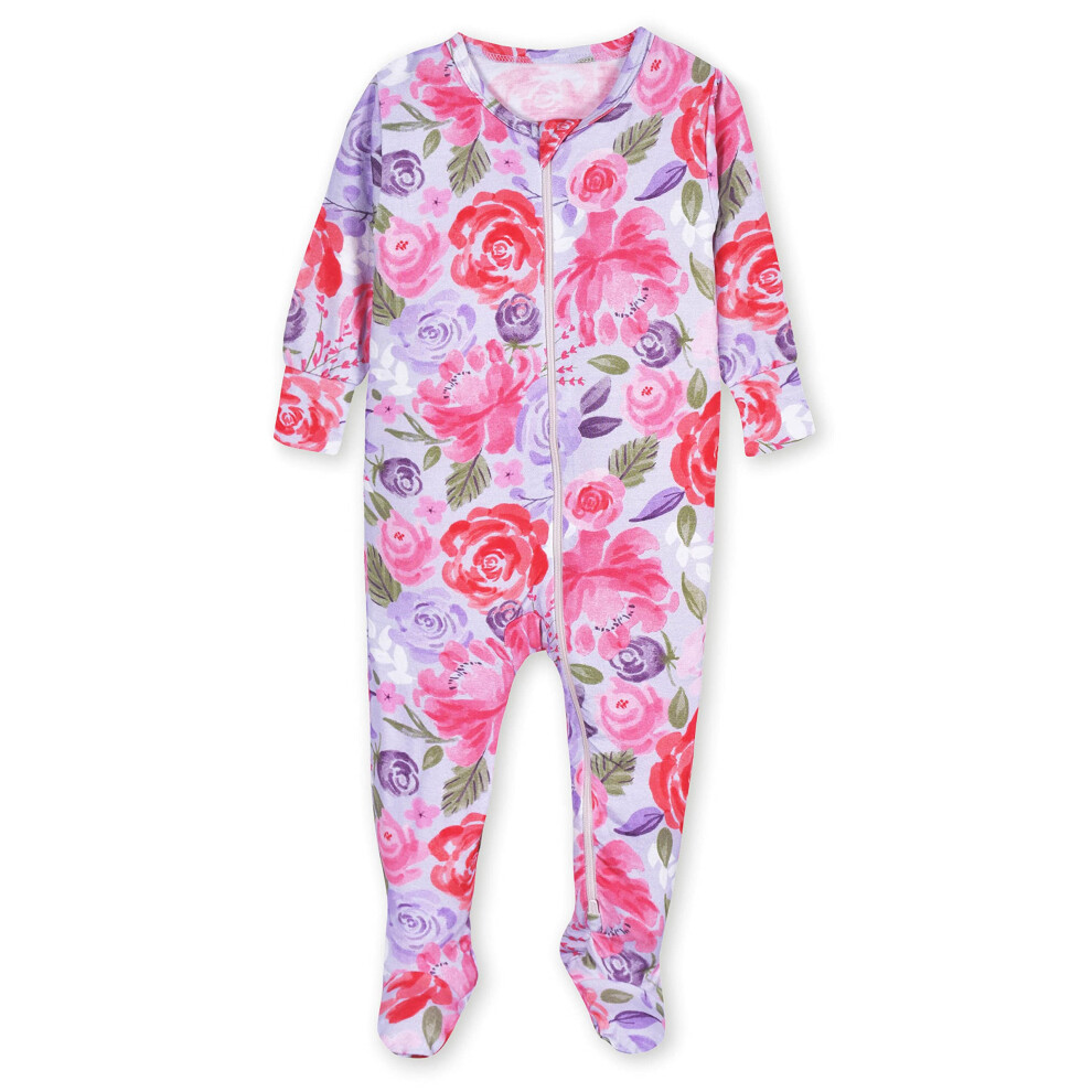 gerber Unisex Baby Toddler Buttery Soft Snug Fit Footed Pajamas with V