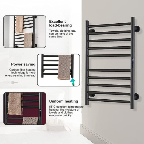 Wall Mounted Heated  Electric Towel Rail 2