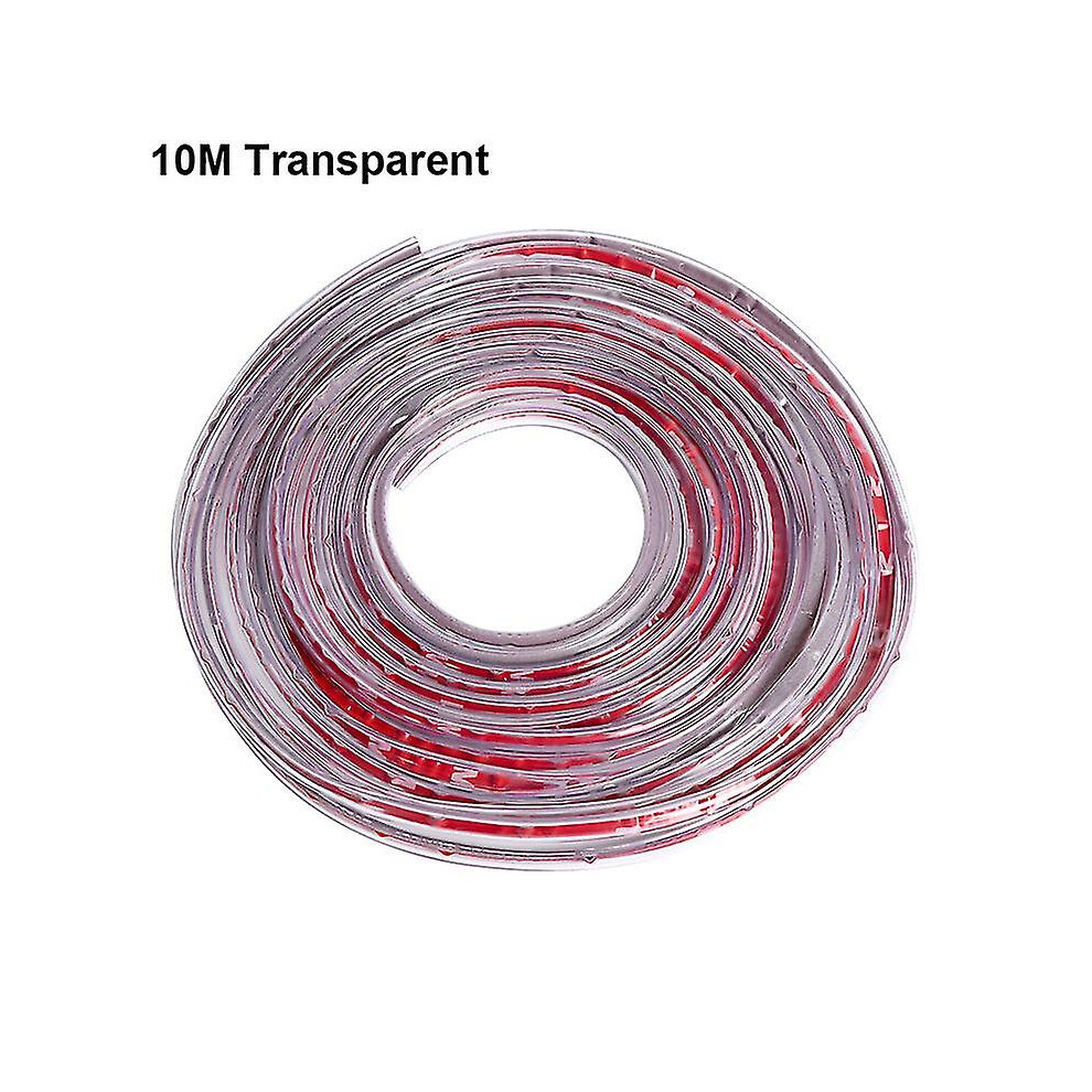 (10M Transparent) 2/5/10m Car Door Protector U Type Universal Car Door Edge Guards Strip Rubber Moulding Sealing Scratch Protector Strip For Auto