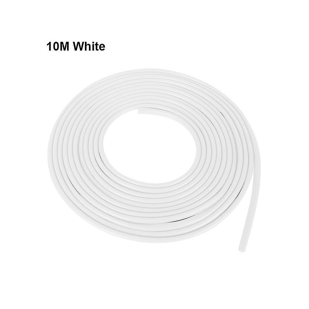 (10M ) 2/5/10M Car Door Protector U Type Universal Car Door Edge Guards Strip Rubber Moulding Sealing Scratch Protector Strip For Auto White