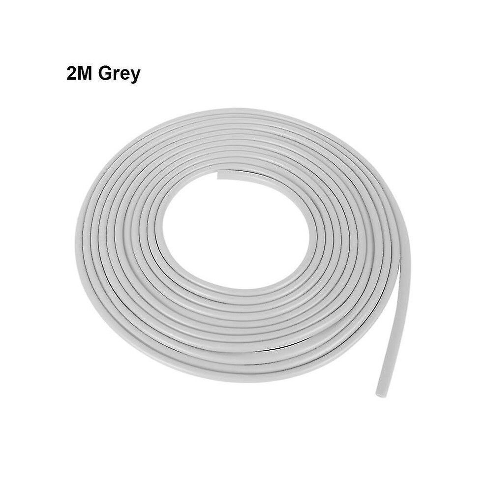 (2M ) 2/5/10M Car Door Protector U Type Universal Car Door Edge Guards Strip Rubber Moulding Sealing Scratch Protector Strip For Auto Grey