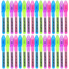 30 stykker usynlig bl?kpen med UV-lys spionpenne Secret Message Penne Magic Invisible Ink Marker Party Favors til b?rn
