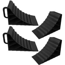 HowseHold Wheel chocks with Handles Set of 4 Tyre Saver Brake Stoppers