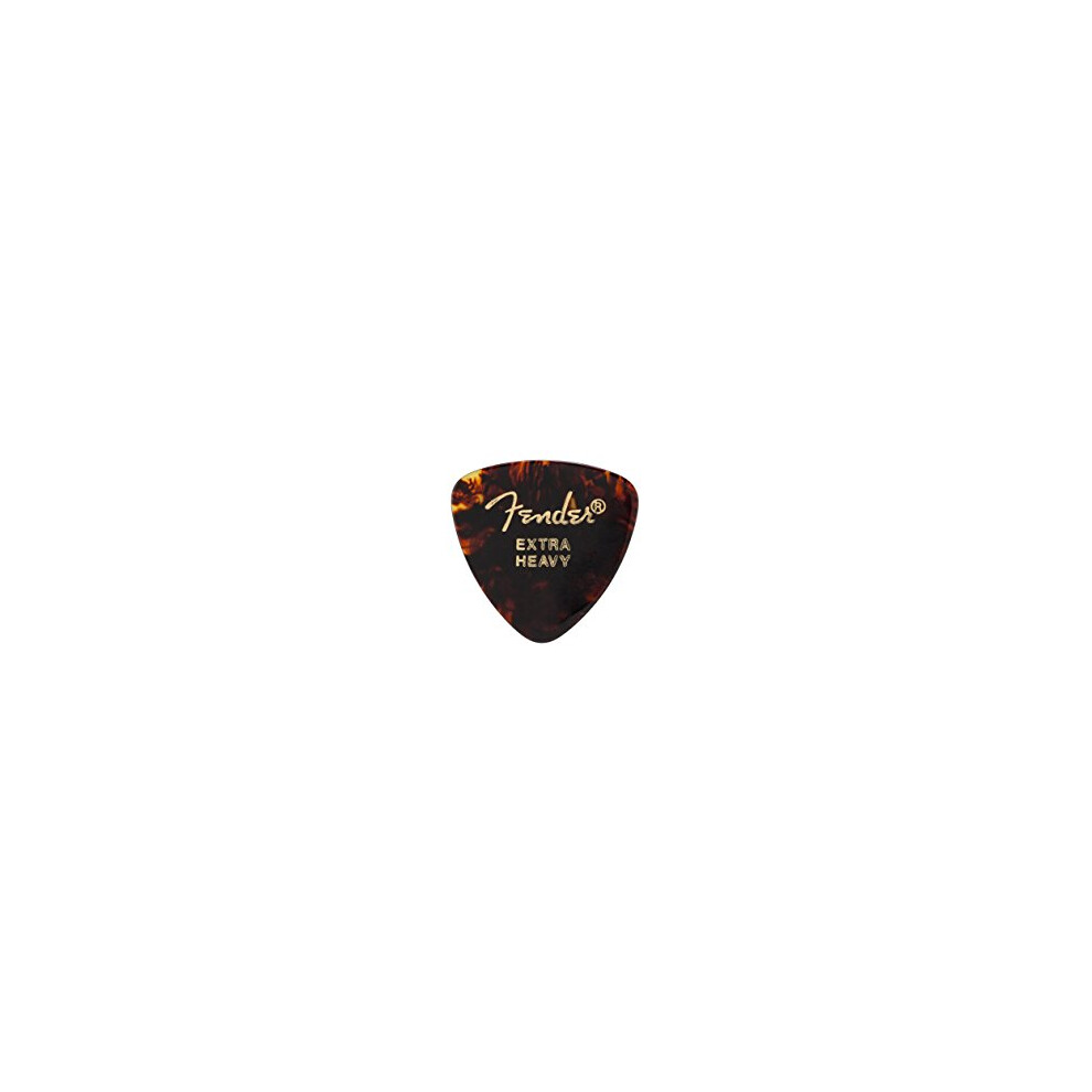 Fender 346 Classic Celluloid Guitar Picks 72-Pack - Shell - Extra Heav