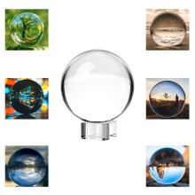 Neewer 80mm/3inch Clear Crystal Ball Globe with Free Crystal Stand for Feng Shui/Divination or Wedding/Home/Office Decoration