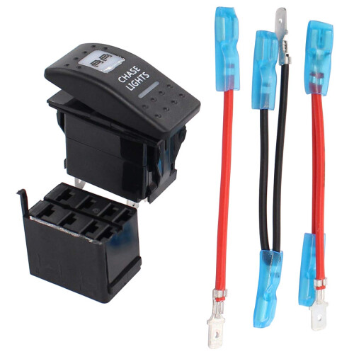 MOTOKU Chase Lights Rocker Switch 5 Pin for Can Am Commander 800R XT 1 ...