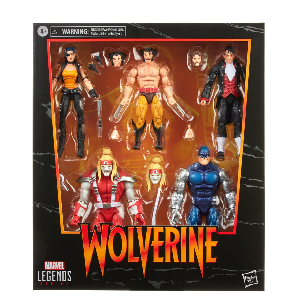 Marvel Legends Series Wolverine 5-Pack  Includes Omega Red  Cyber  Cal