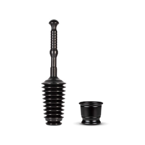 Master Plunger MP500-B3 Schwerlast-Toilettenpümperset mit kurzem Eimer. Mit Luftventil, Schwarz
