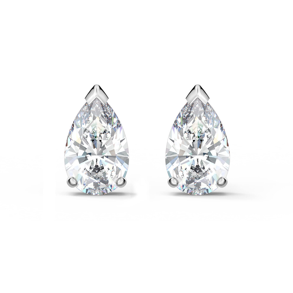 Swarovski Attract Pear Shaped Stud Pierced Earrings with clear crystal