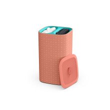 Joseph Joseph Tota Pop - cesto di separazione del ceso di lavanderia da 60 litri con coperchio 2 borse da lavaggio rimovibili con maniglie coralgreen