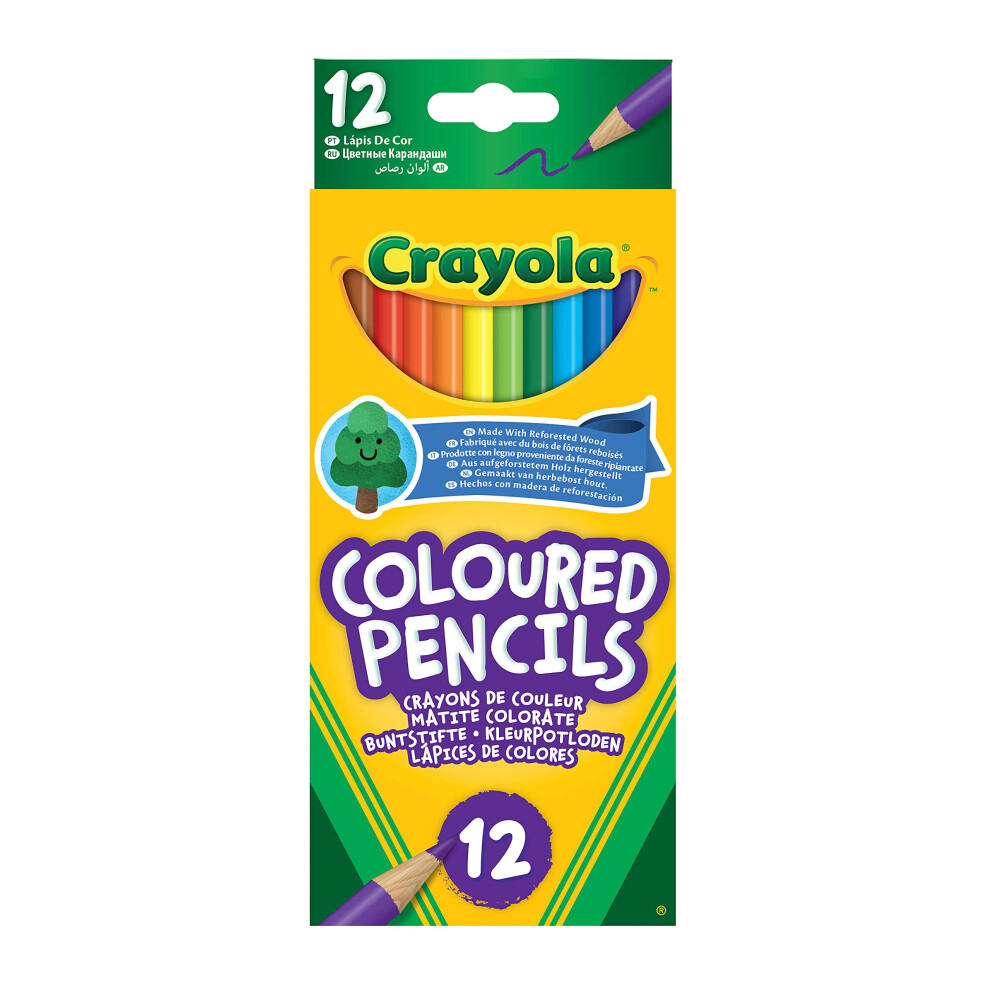 cRAYOLA colouring Pencils - Assorted colours (Pack of 12)  A Must-Have