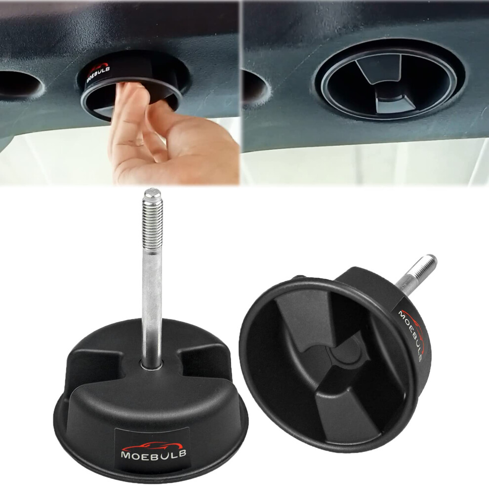 Moebulb Manopola A Vite Di Montaggio Per Pannello Rigido Superiore Hardtop, 2 Pezzi, Compatibile Con Jeep Wrangler Jk 2Dr E Unlimited 4Dr 2007-2019-image