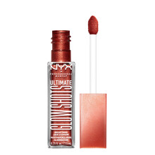 NYX PROFESSIONAL MAKEUP Ultimate Glow Shots, Flüssiger Lidschatten, Langanhaltender Schimmer - Clementine Fine