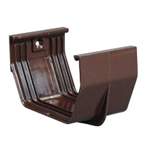 5751458 GUTTER CONNECTR VNYL BRWN Amerimax 3,3"" H X 3"" B X 5"" L Brun Vinyl Contemporary Tager Connector (pakke med 25)