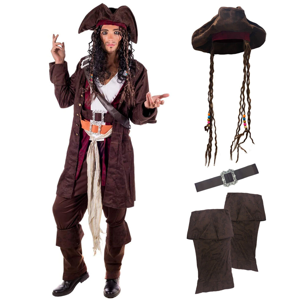Costume de pirate pour homme Fun Shack Costume de pirate pour adulte Homme Adulte Homme Pir