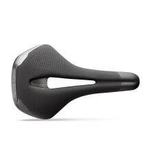 Selle Italia ST 5 Flow S Rennradsattel  fr Mnner und Frauen, Pendler, Fitness, Citybiken, 276 x 155 mm, 396 g, Schwarz/Hi-Viz