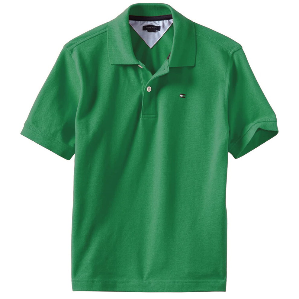 Tommy Hilfiger Boys' Little Short Sleeve Stretch Ivy Polo Collared Shi