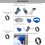 HECERE T5577 or UID chip RFID Black Ceramics Smart Finger rewrite Ring 4