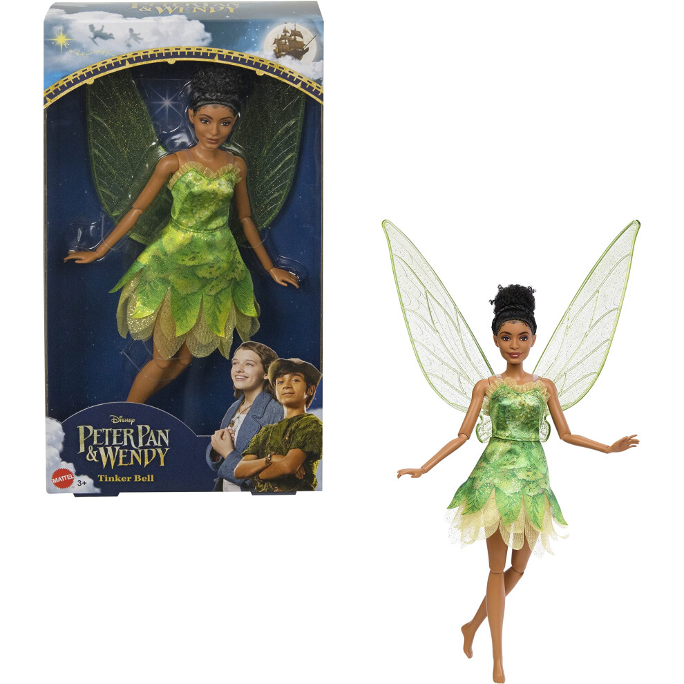 Mattel Disney Movie Peter Pan & Wendy Toys  Tinker Bell Fairy Doll wit