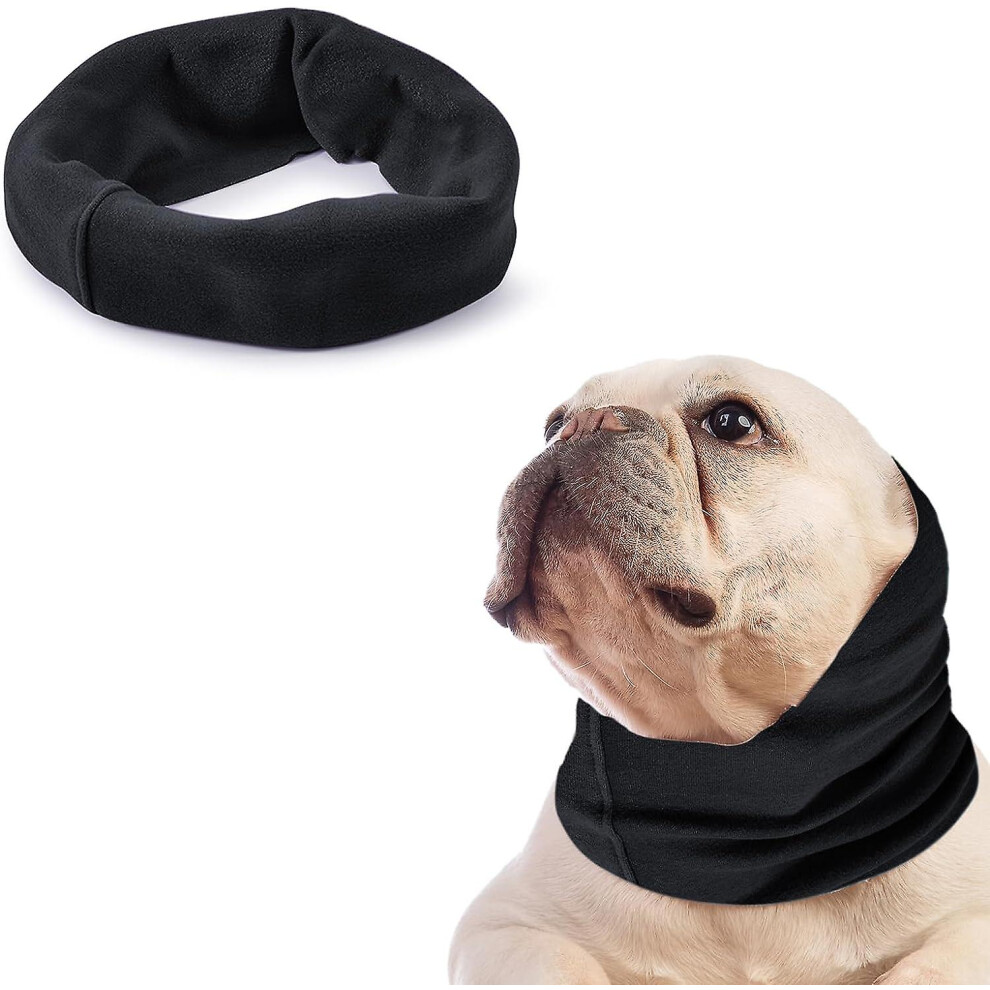 (Black, S) Dog Quiet Ear Covers For Ear Protection, Calming Ear Muffs For Dogs/cats - Hood For Anxiety Relief/calming/warm