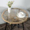 Outsunny Outsunny Rattan Side Table w/ Tempered Glass Tabletop, Beige 8