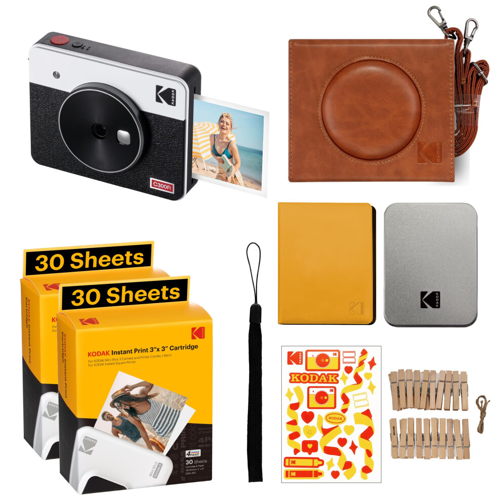 KODAK Mini Shot 3 Retro 4PASS 2-in-1 Instant Digital camera and Photo