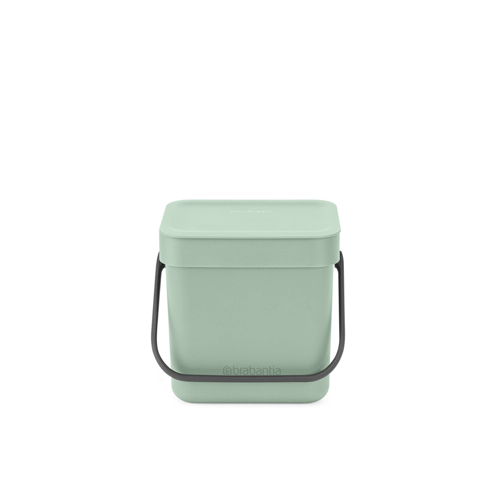 Brabantia Sort & Go Food Trash Can (08 Galjade ) Small Countertop Green