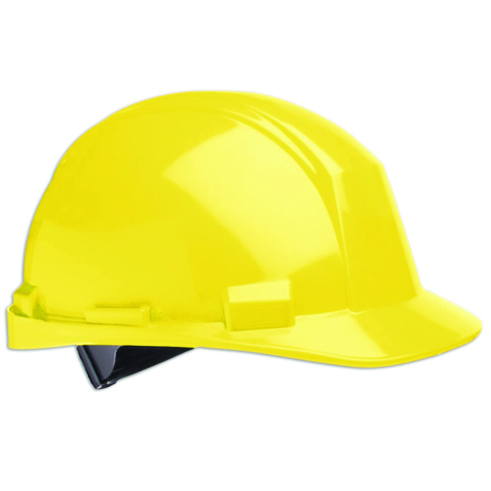 Matterhorn'' - Hard hat with/rain Trough  HDPE Shell  Foam Liner  4-pt