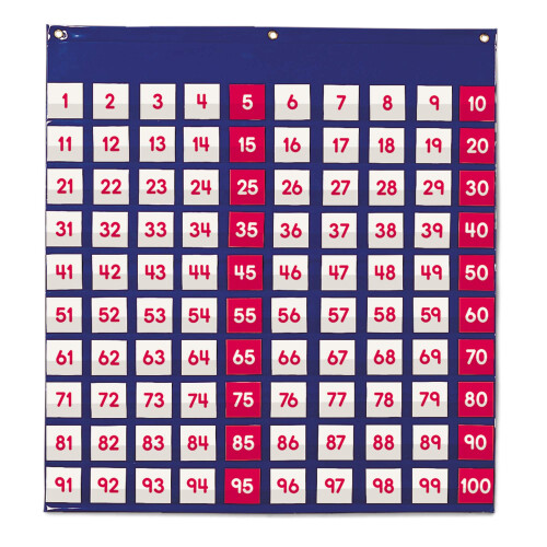 Learning Resources Learning Resources Hundred Pocket Chart  120 Cards  Grades K+  Classro