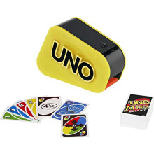 Mattel Games UNO Attack med kortladdare, ljus & ljud, plus Mega Hit-regel (Amazon-exklusiv)