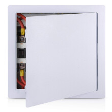 PNKKODW sanitair toegangspaneel voor gipsplaten 18 x 18 inch kunststof toegangsdeur verwijderbaar wandtoegangspaneel plafond versterkt scharnierend d