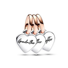 (Triple dangle mother daughter, granddaughter dangle) 925 Sterling silver charm fits in pandora bracelet