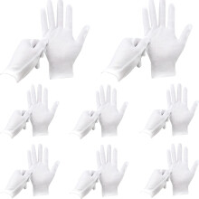 ANDSTON 24Pcs White gloves 12 Pairs Soft cotton gloves coin Jewelry