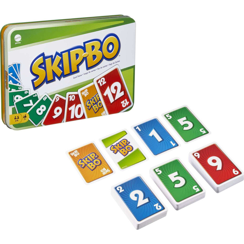 Mattel Games Skip Bo Card Games  for Adults and Family Night  Kids and